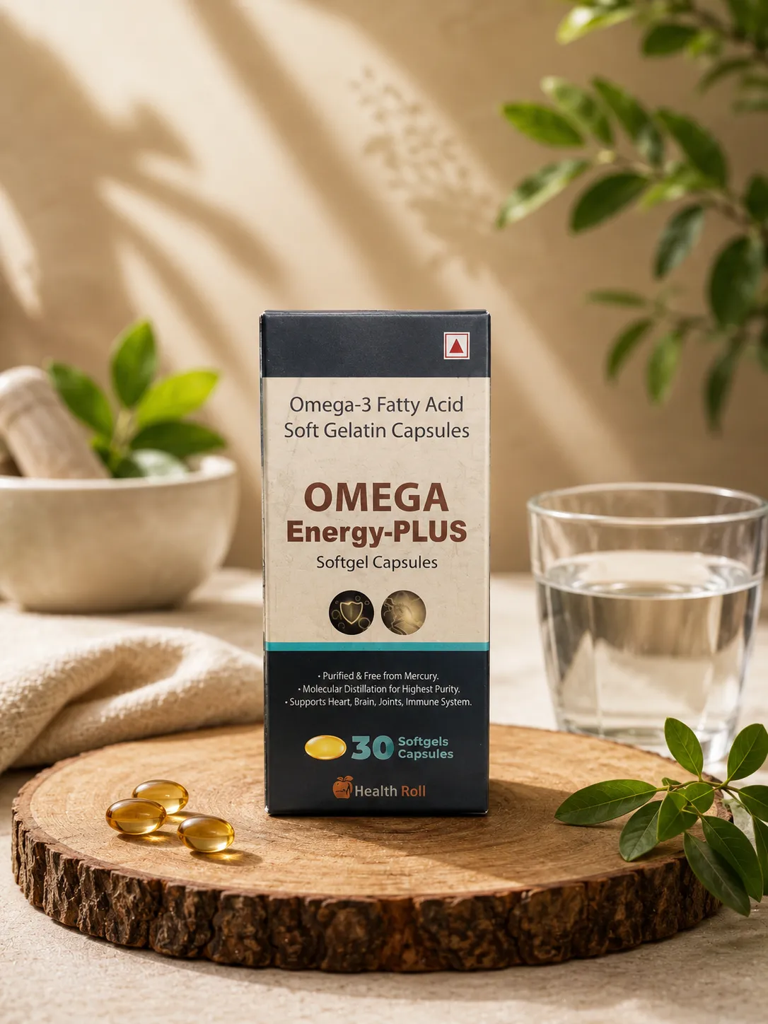 OPI Omega Energy-PLUS Omega-3 Fatty Acid Softgel Capsules 30 Capsules