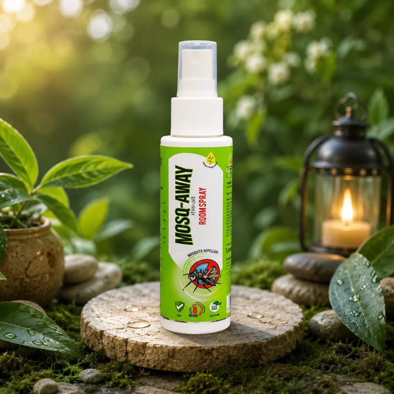 Mosq Away Herbal Mosquito Repellent Room Spray 100ml for Home Garden and Pantry