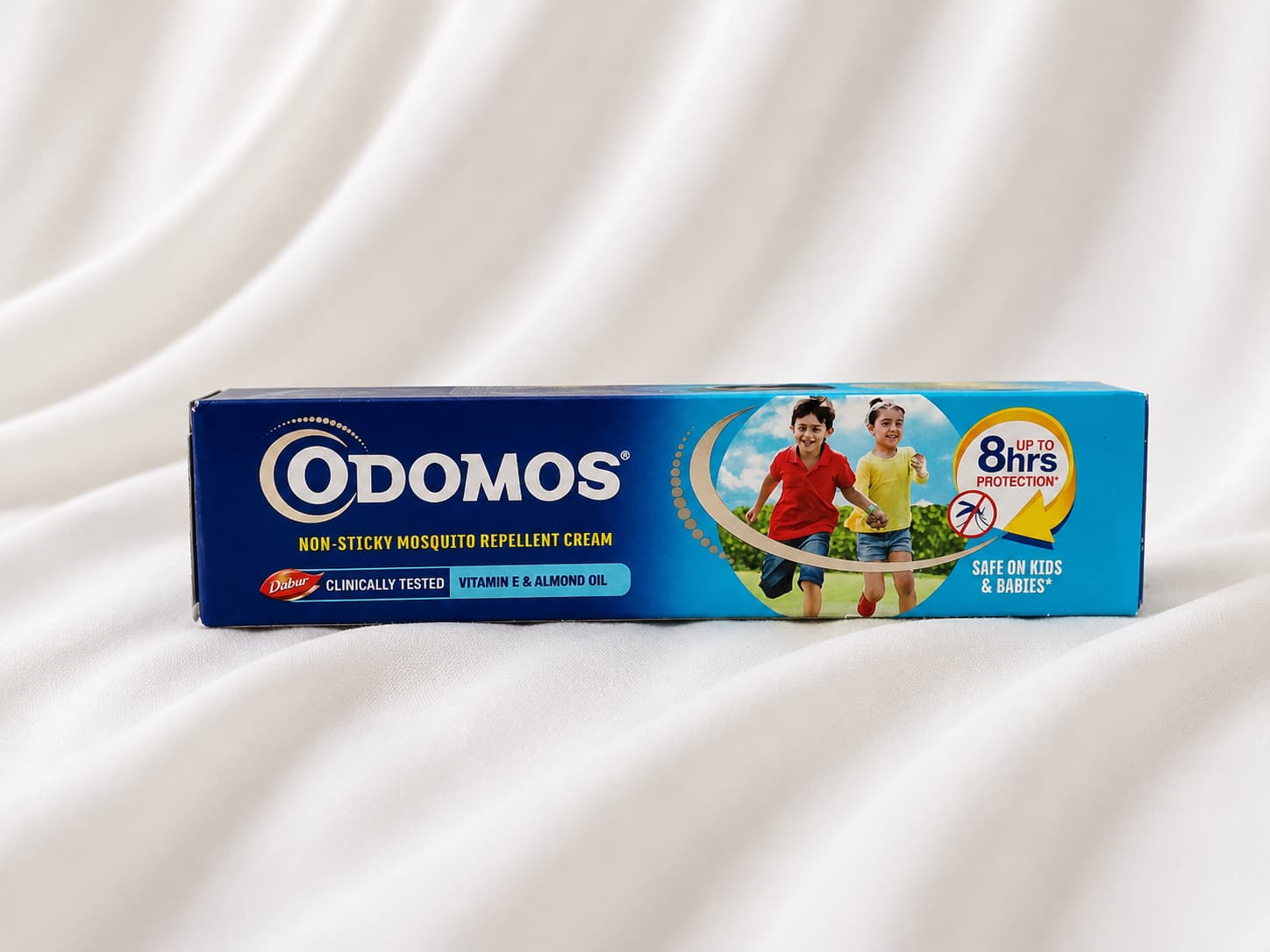 Odomos Non-Sticky Mosquito Repellent Cream 50 g | Vitamin E & Almond Oil - Image 2