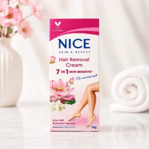 NICE Skin and Beauty Hair Removal Cream 50g with Lotus Milk and Jasmine Fragrance