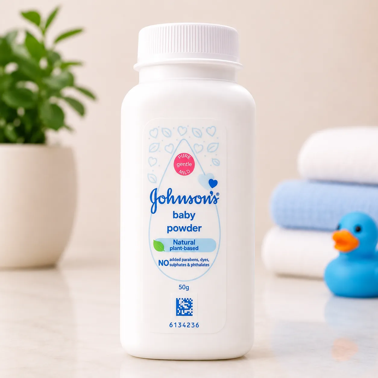 Johnson’s Baby Powder Natural 50g bottle