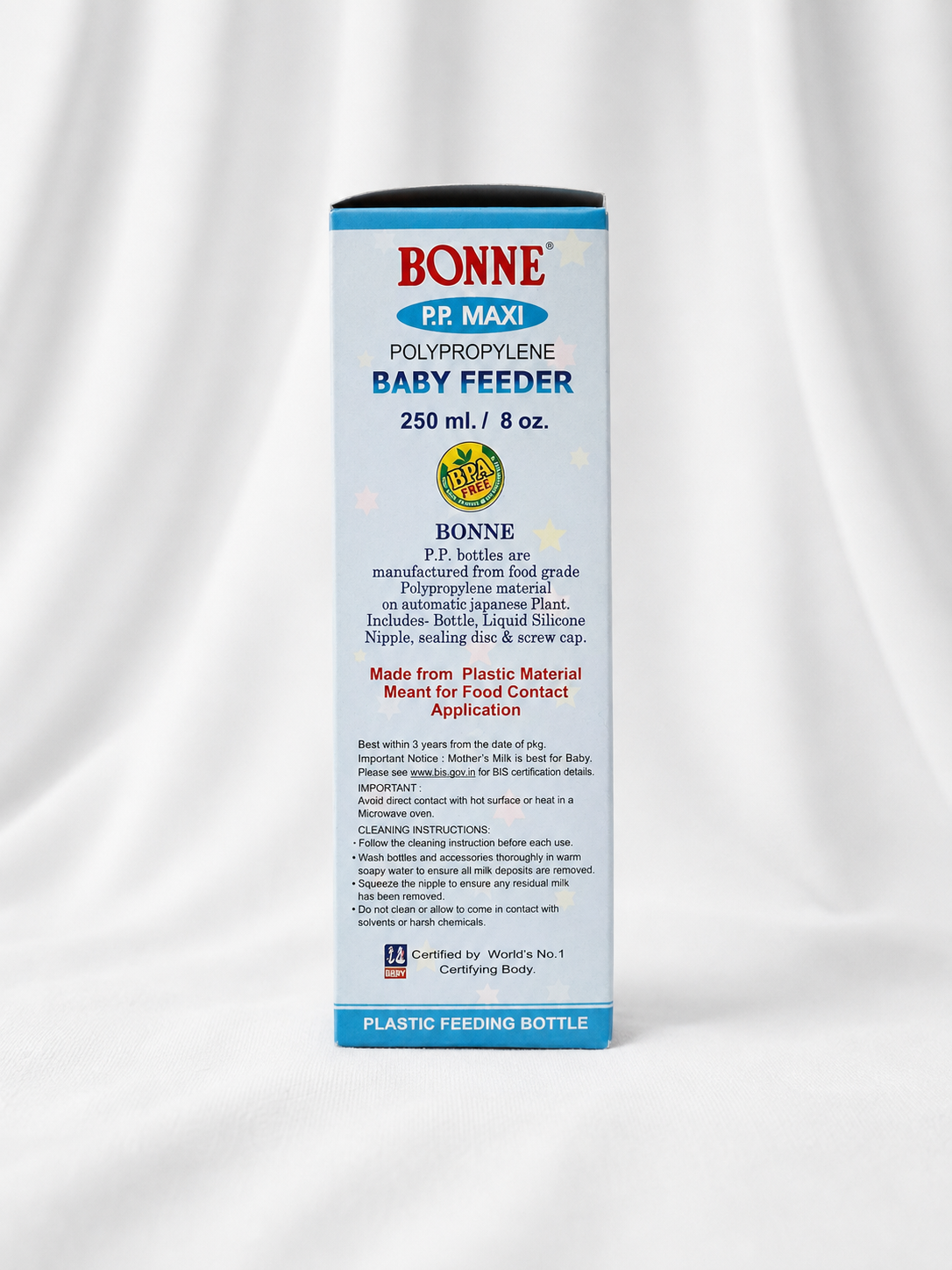 BONNE P.P. MAXI Polypropylene Baby Feeding Bottle – 250 ml - Image 4